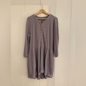 Free People Lavender Long Sleeve Dress